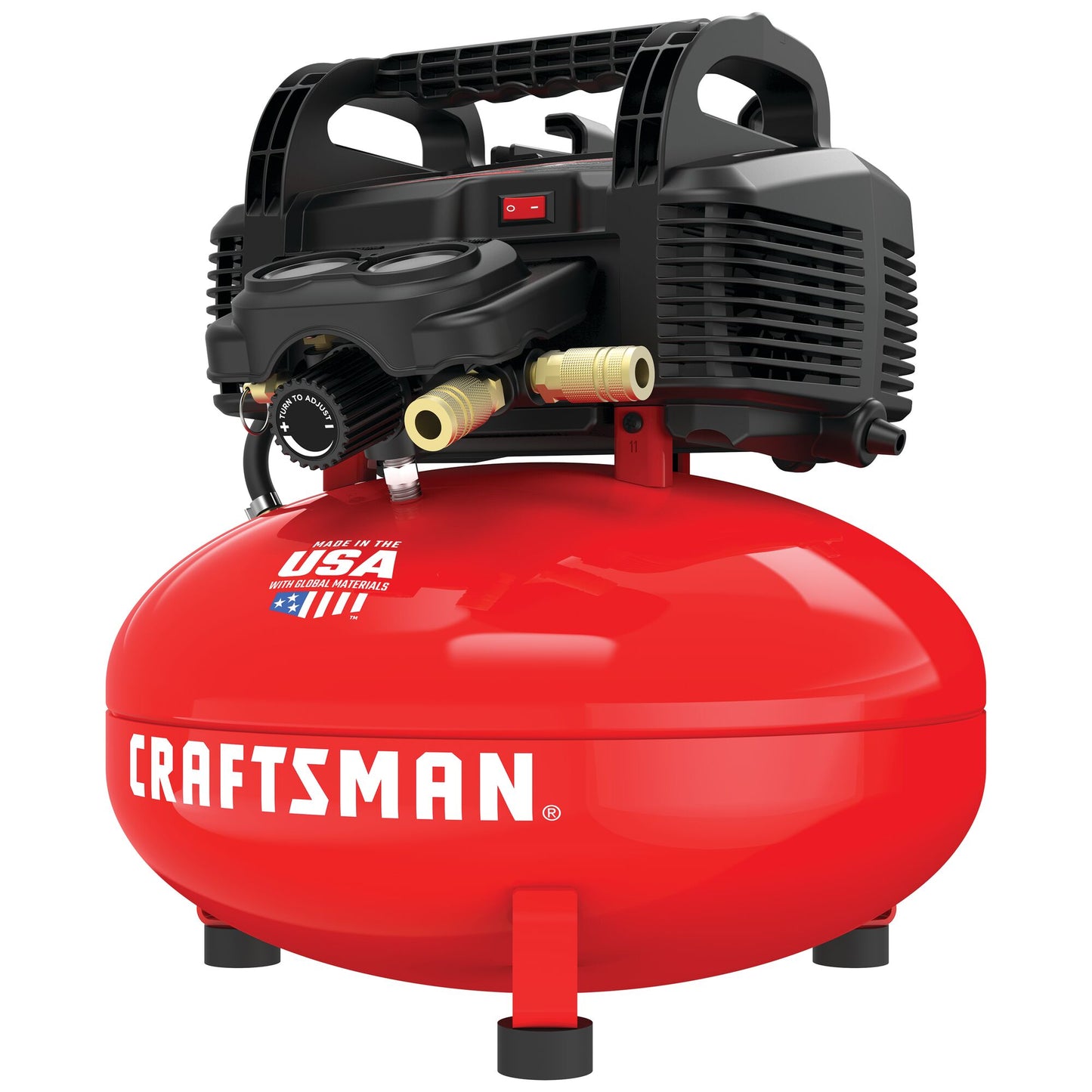 CRAFTSMAN 6-Gallon Portable Electric 150 PSI Pancake Air Compressor CMEC6150