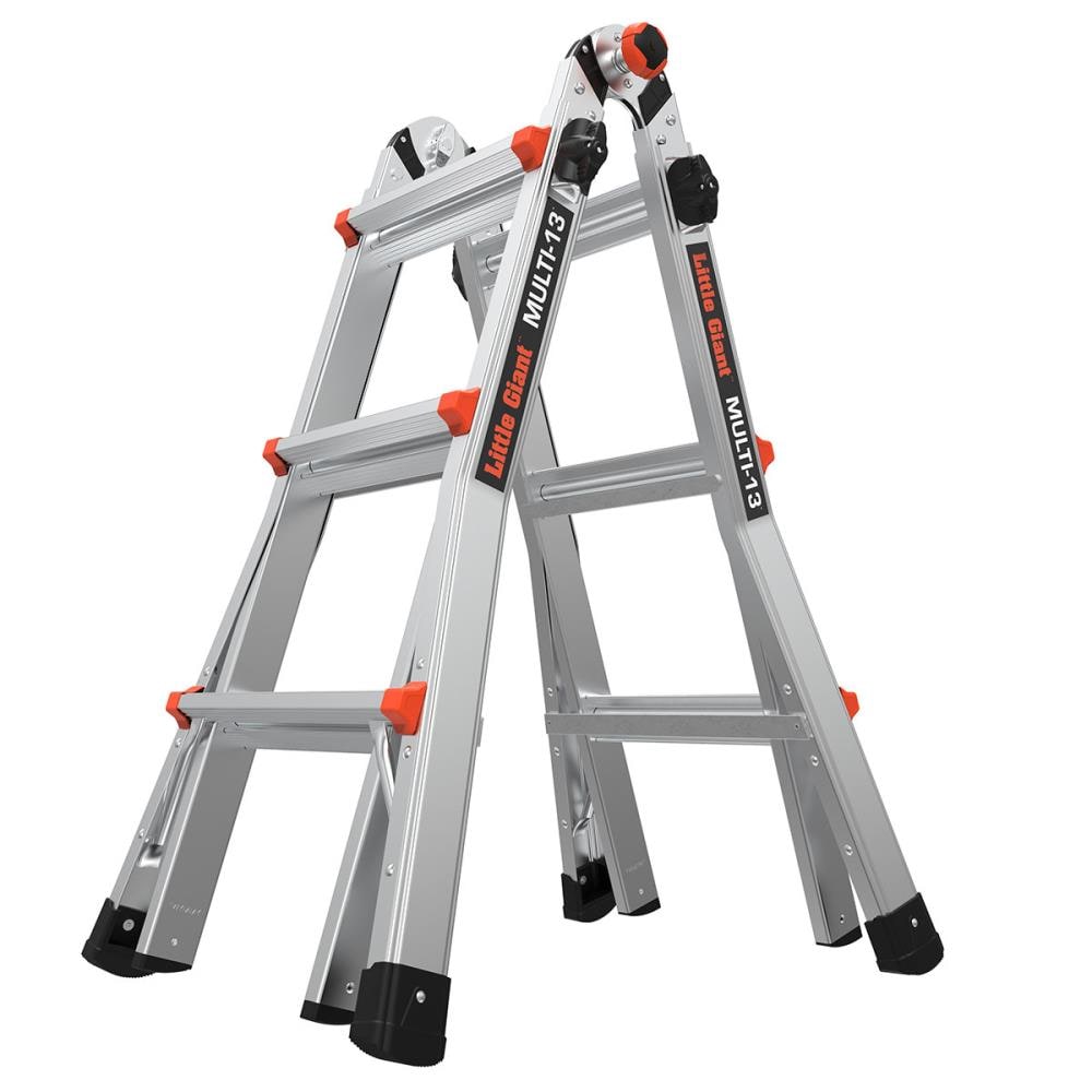 Little Giant Ladders Multi M13 14.3-ft Reach Type 1aa- 375-lb Load Capacity Telescoping Multi-Position Ladder 16613-001