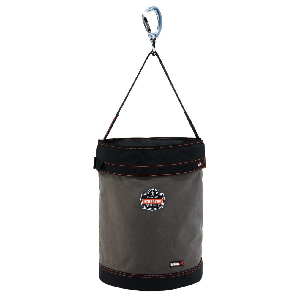 Ergodyne Gray Canvas Open Tote Tool Bag 17.5-in x 17.5-in x 4-in Medium Size 14845
