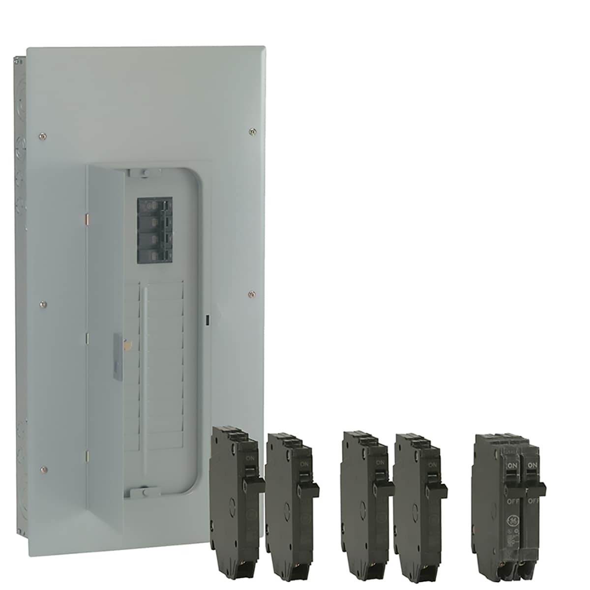 GE PowerMark Gold 200-Amp 20-Spaces 40-Circuit Indoor Main Breaker Load Center (Value Pack) TM2020CCUB2K