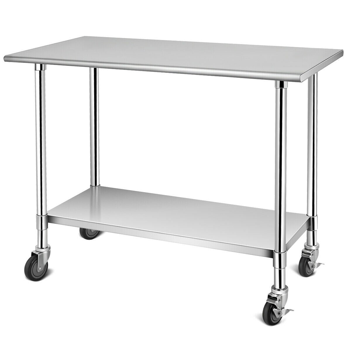 Sumyeg 35-in H Silver Steel Portable Work Bench WF-TL35267-LA