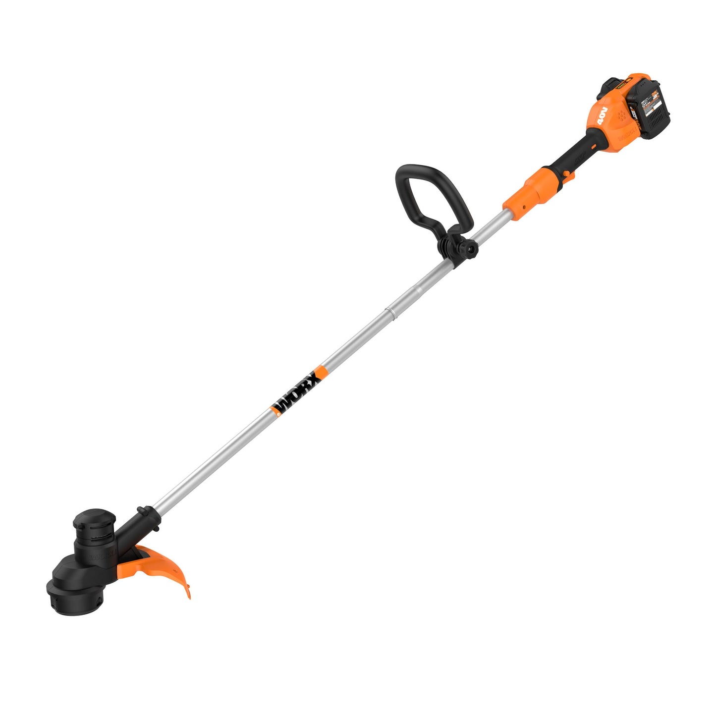 WORX Power Share 40-volt 13-in Straight Shaft Battery String Trimmer 2 Ah (Battery and Charger Included) WG183