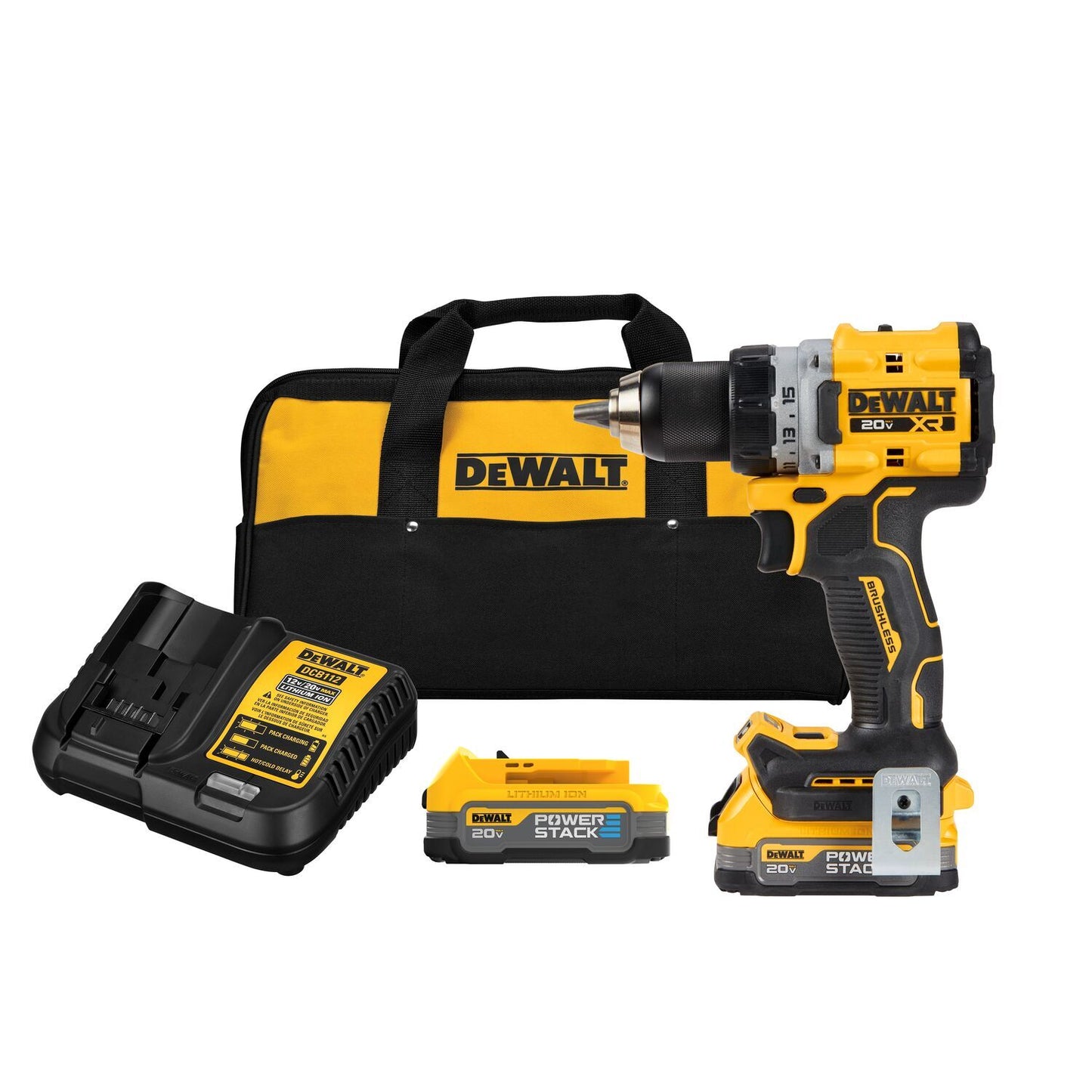 DEWALT 20-volt Max 1/2-in Keyless Brushless Cordless Drill (2-Batteries Included, Charger Included and Soft Bag included) DCD800E2