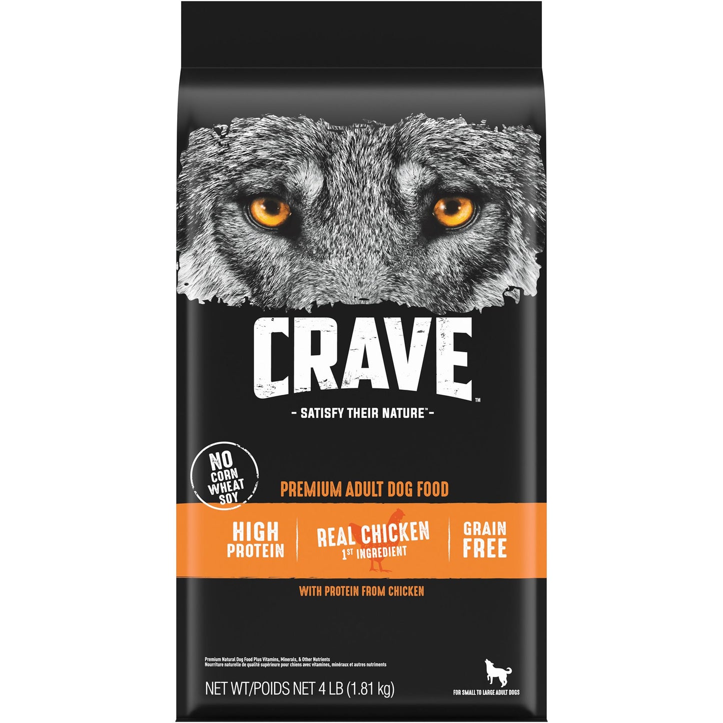 CRAVE™ High Protein Adult Dry Dog Food - Grain Free, Chicken 22 Lb