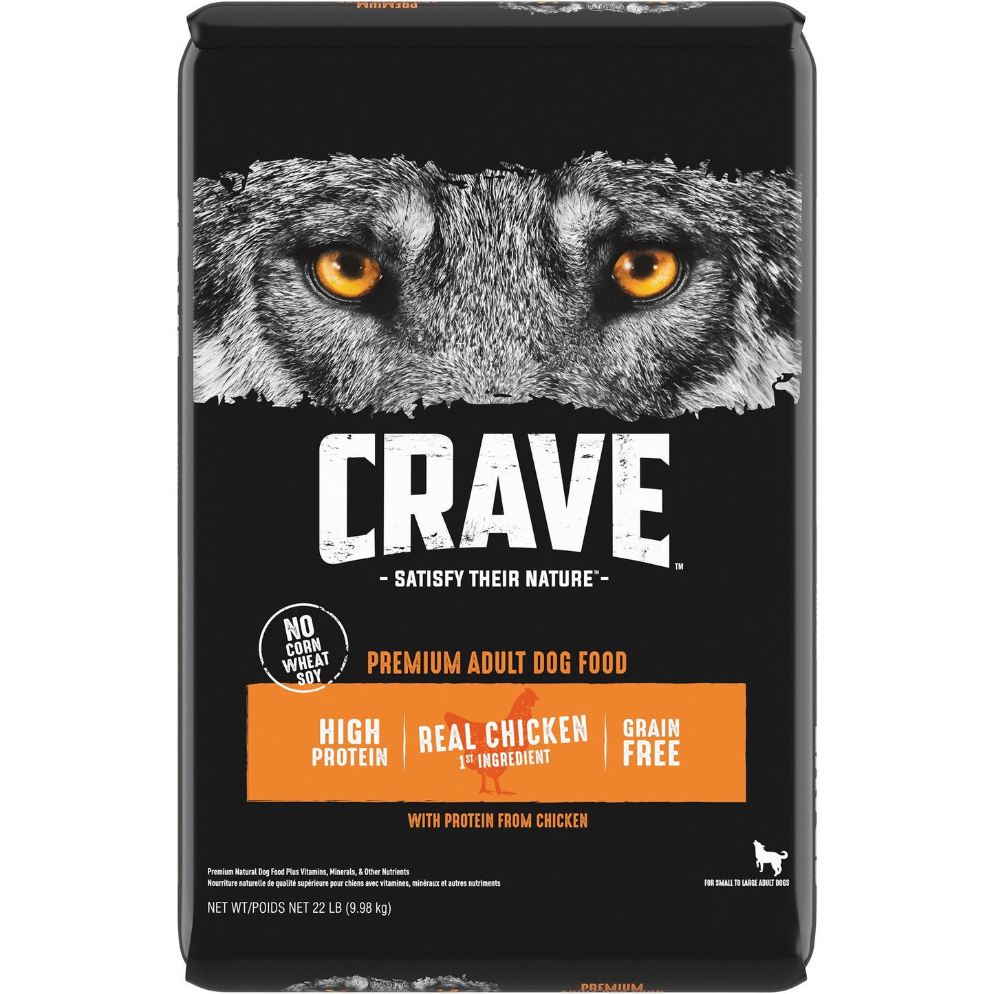 CRAVE™ High Protein Adult Dry Dog Food - Grain Free, Chicken 4 Lb