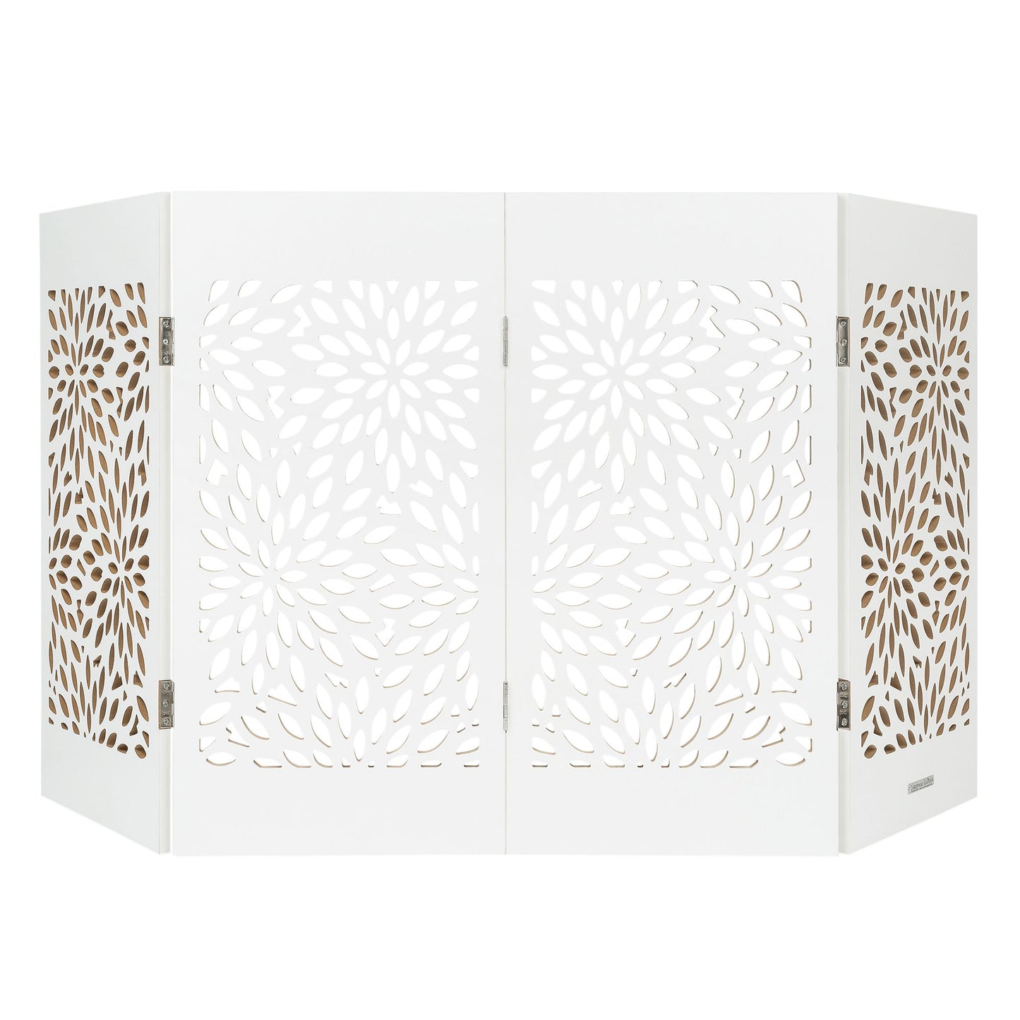 Cardinal Gates Decorative White Starburst Freestanding Pet Gate