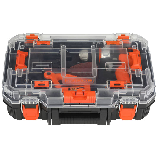 BLACK+DECKER 20-volt Max 4-Tool Power Tool Combo Kit with Hard Case (1-Battery Included and Charger Included) BDCDMT1204KITC1