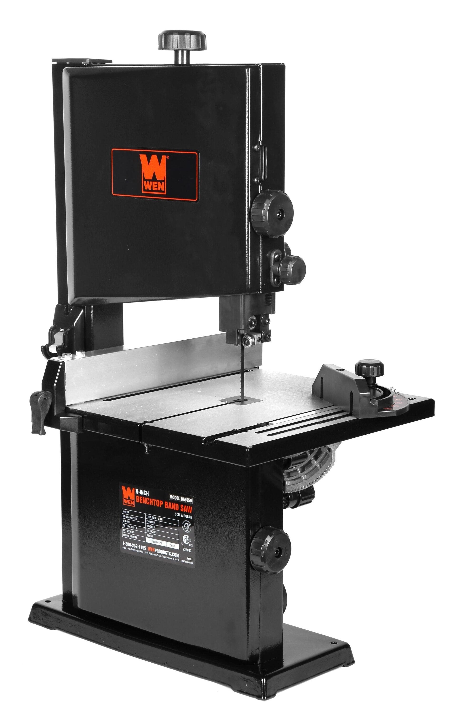 WEN 9-in 2.5-Amp Stationary Band Saw BA3959