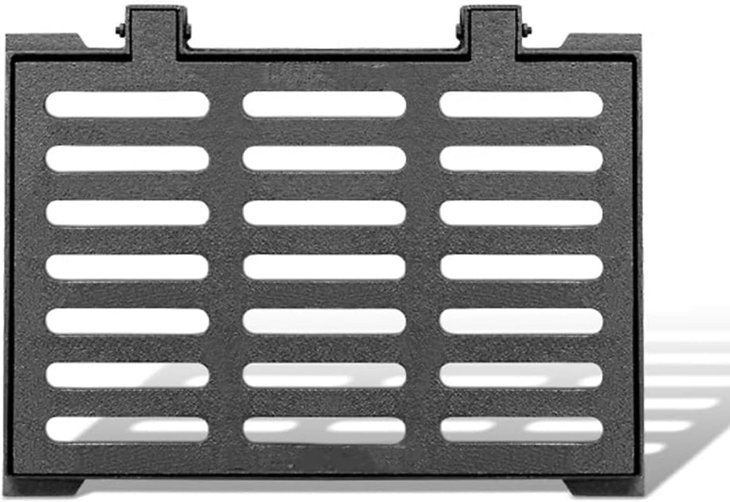 Heavy Duty Anti-Theft Outdoor Drain Cover with Frame, Durable Ductile Iron Grate for Yard, Driveway, Garden Protection