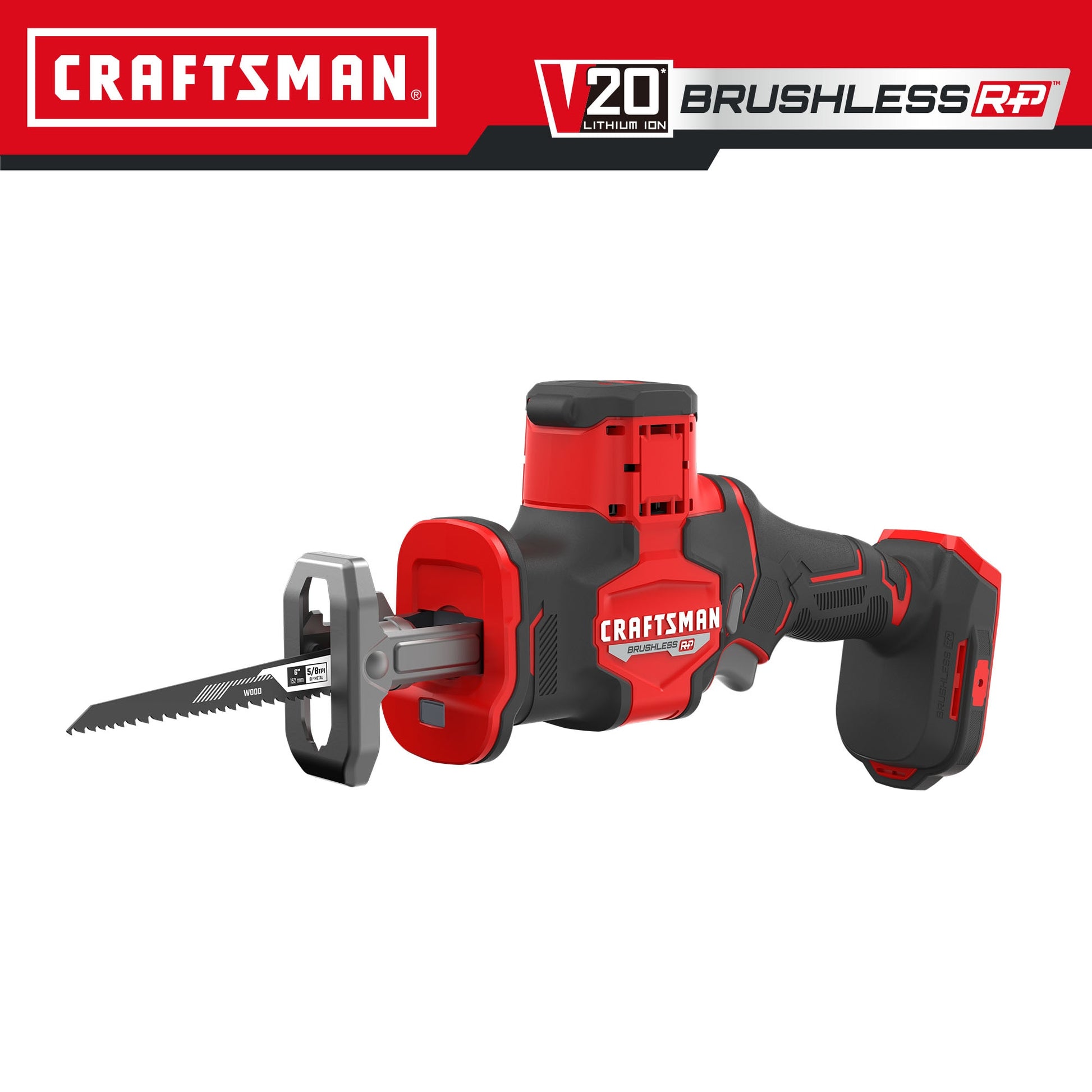 CRAFTSMAN V20 RP 20-volt Max Variable Brushless Cordless Reciprocating Saw (Bare Tool) CMCS340B