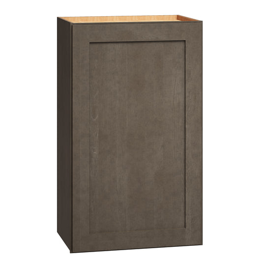 Diamond Express Jamestown 18-in W x 30-in H x 12-in D Colt Brown Wall Fully assembled Plywood Cabinet Recessed Panel Shaker