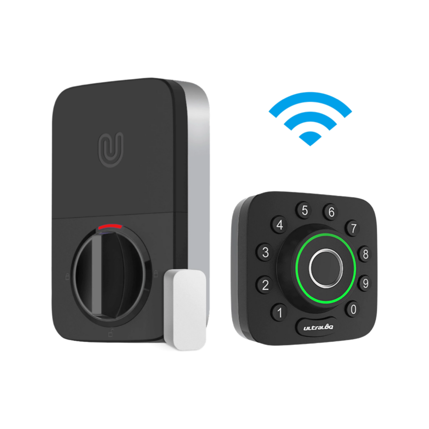 Ultraloq Black Single-Cylinder Deadbolt with Smartkey and Built-In Wifi U-BOLLT-PRO-WIFI-B