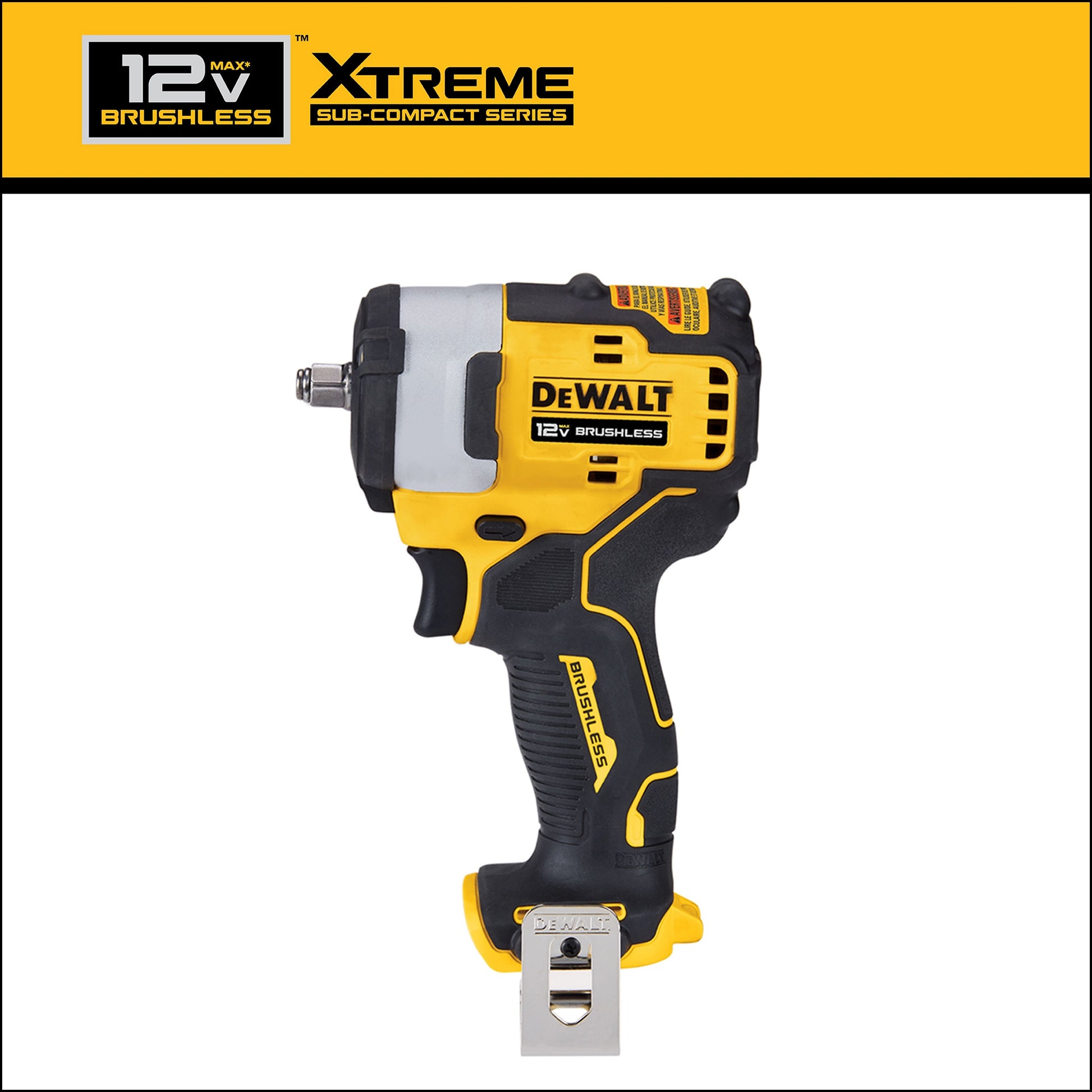 DEWALT XTREME 12-volt Max Variable Speed Brushless 3/8-in Drive Cordless Impact Wrench (Bare Tool) DCF903B