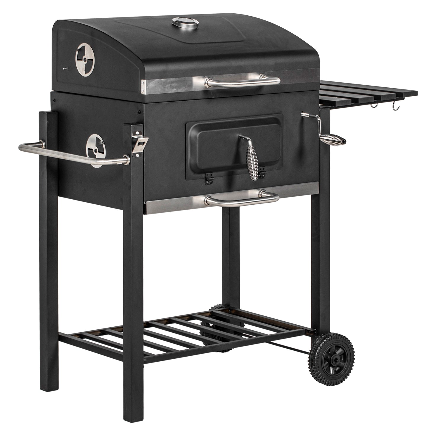 Maocao Hoom Outdoor portable charcoal grill 21.75-in W Black Charcoal Grill