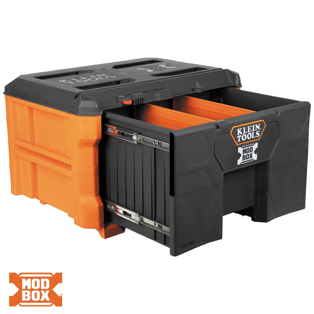 Klein Tools MODbox 16.4-in W x 14.4-in H x 22.3-in D 1-Drawer Multiple Colors/Finishes Plastic/Metal Tool Box 54821MB