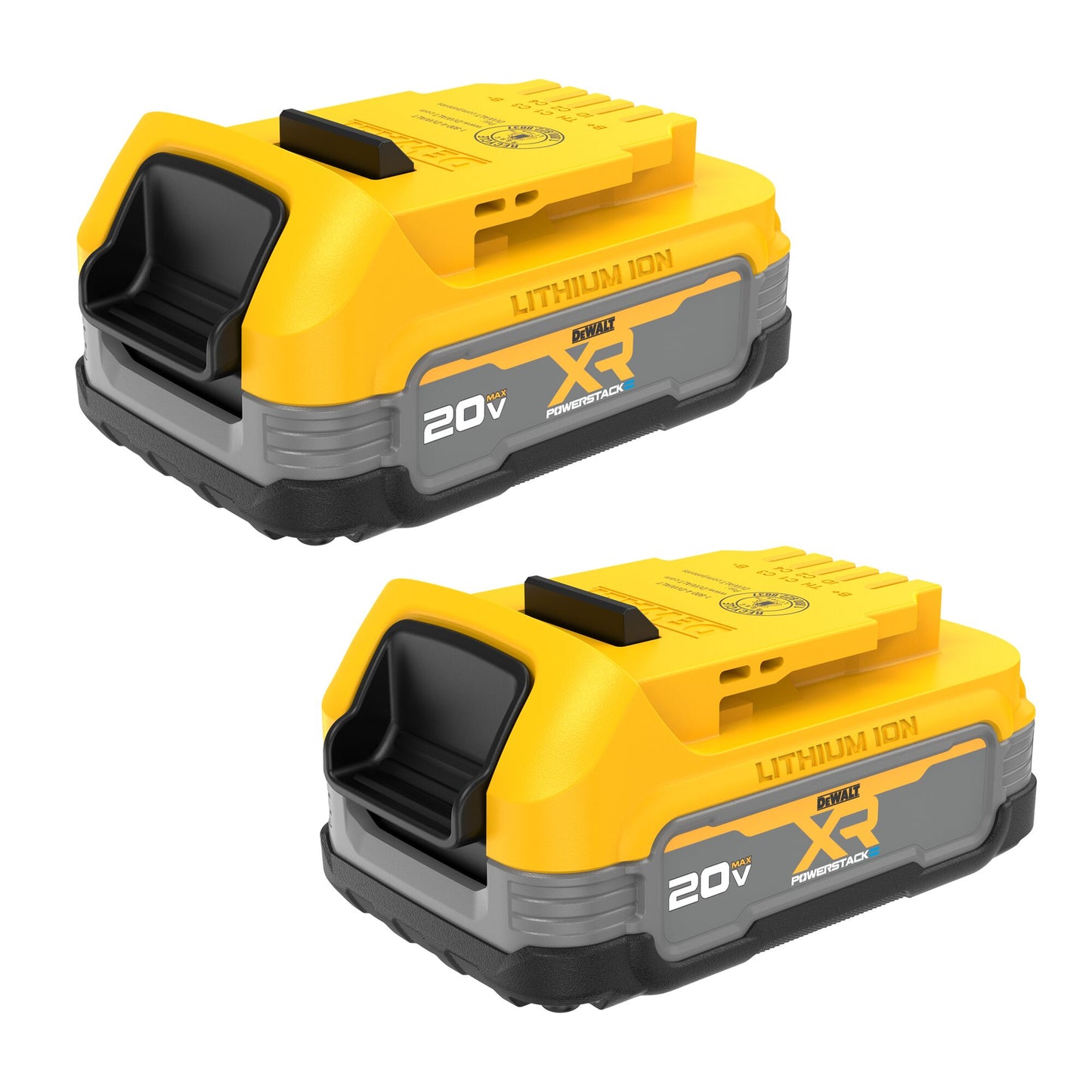 DEWALT XR POWERSTACK 20-V 2-Pack Lithium-ion Battery (1.7 Ah) DCBP034-2
