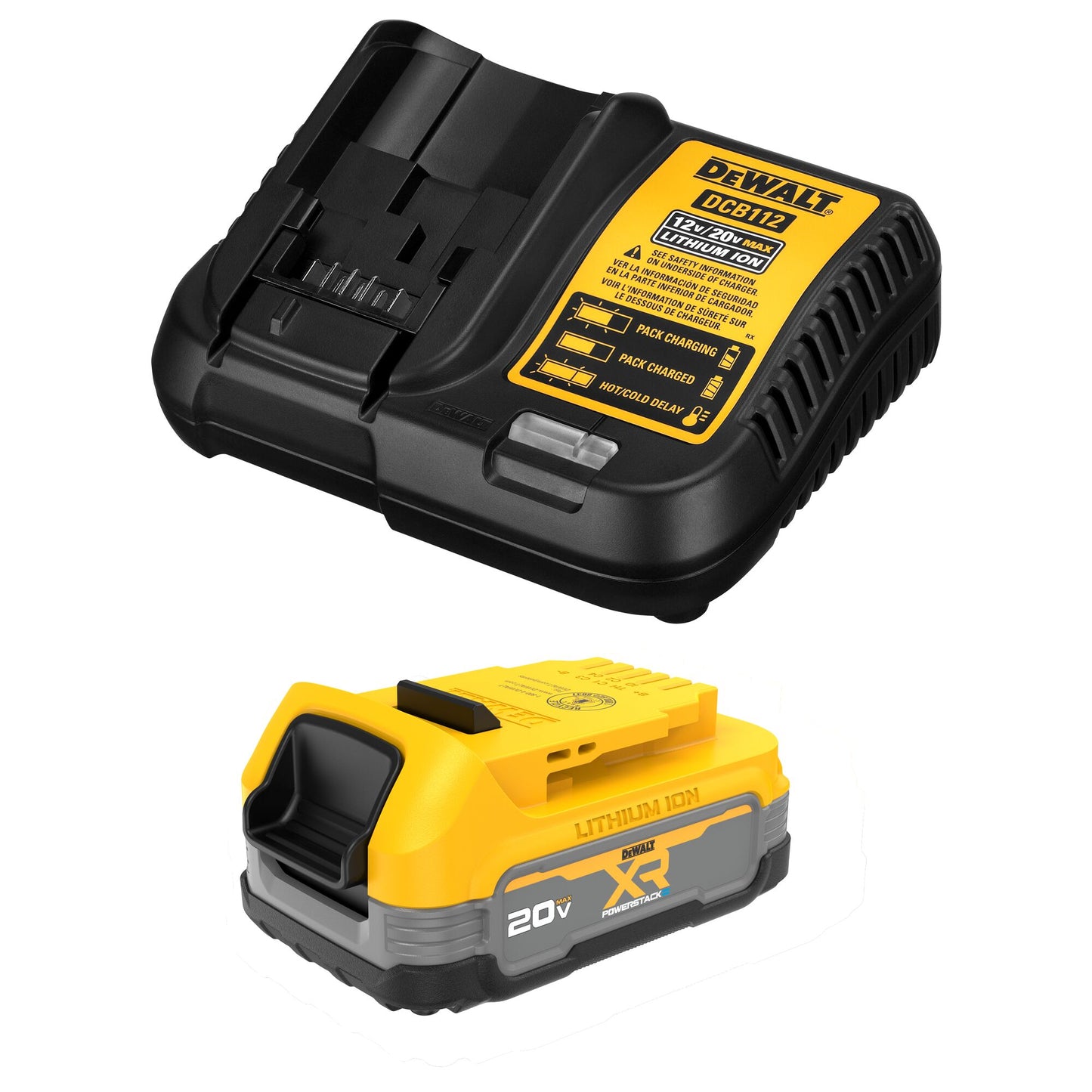 DEWALT XR POWERSTACK 20-V Lithium-ion Battery Charger (1.7 Ah) DCBP034C