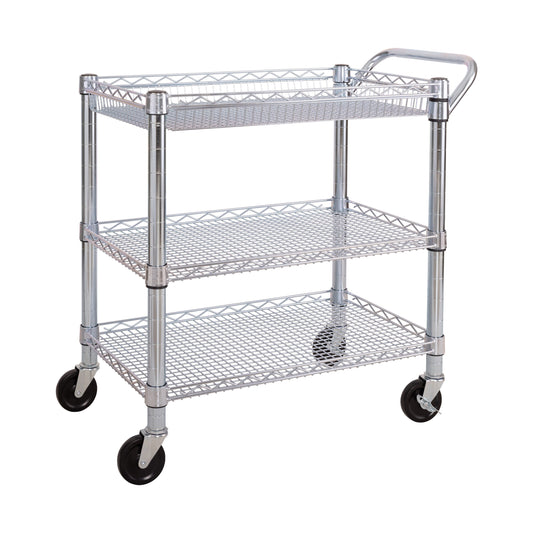 Seville Classics 33.75-in Shelf Utility Cart SHE99307ZB