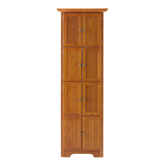 SINOFURN Country OAK Reclaimed wood Curio cabinet