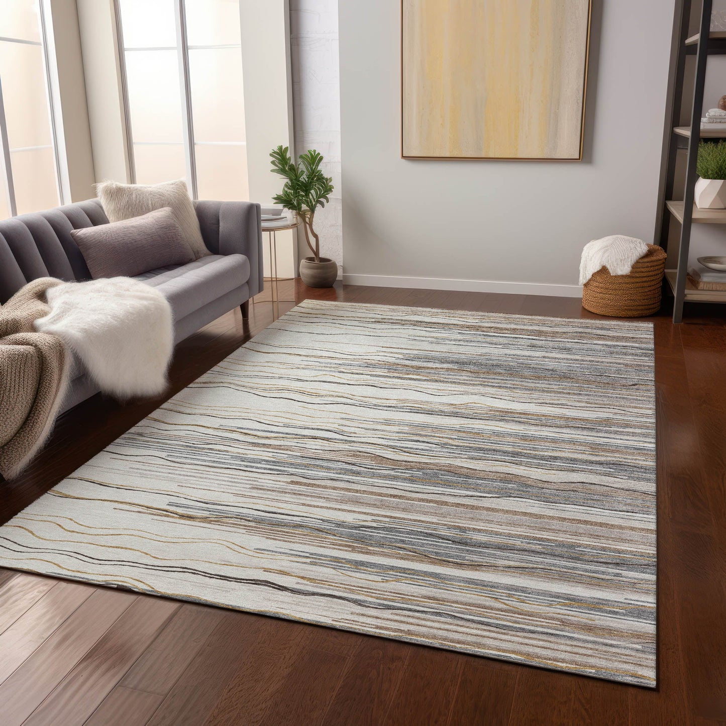 Addison Rugs Chantille ACN996IV 10 x 14 (ft) Ivory Rectangular Indoor/Outdoor Geometric Pet Friendly Area rug