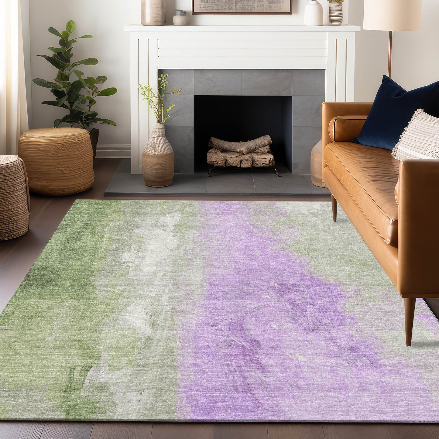 Addison Rugs Chantille ACN1844AL 9 x 12 (ft) Loomed Aloe Rectangular Indoor/Outdoor Geometric Machine washable Pet Friendly Area rug