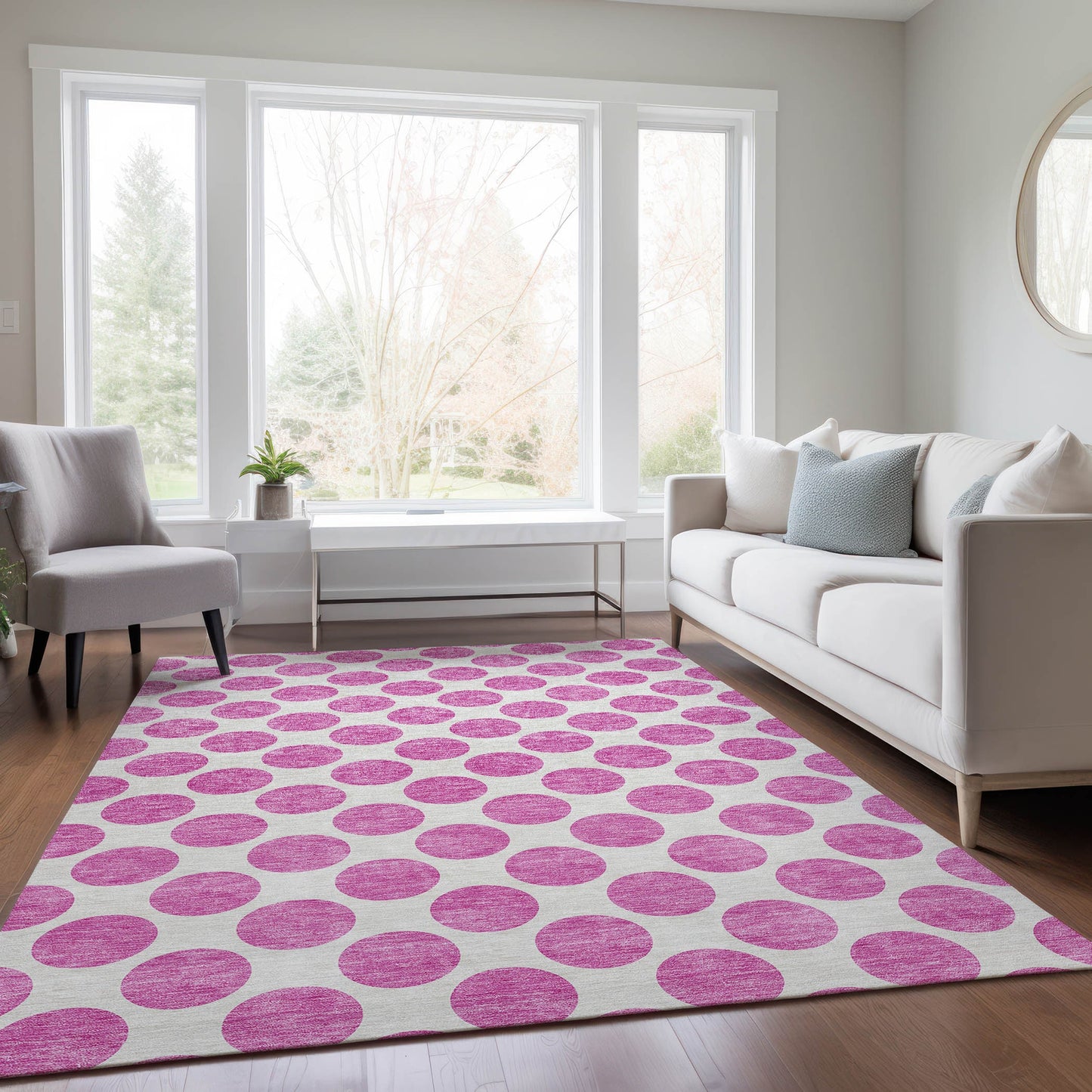 Addison Rugs Chantille ACN980BL 9 x 12 (ft) Loomed Blush Rectangular Indoor/Outdoor Machine washable Pet Friendly Area rug