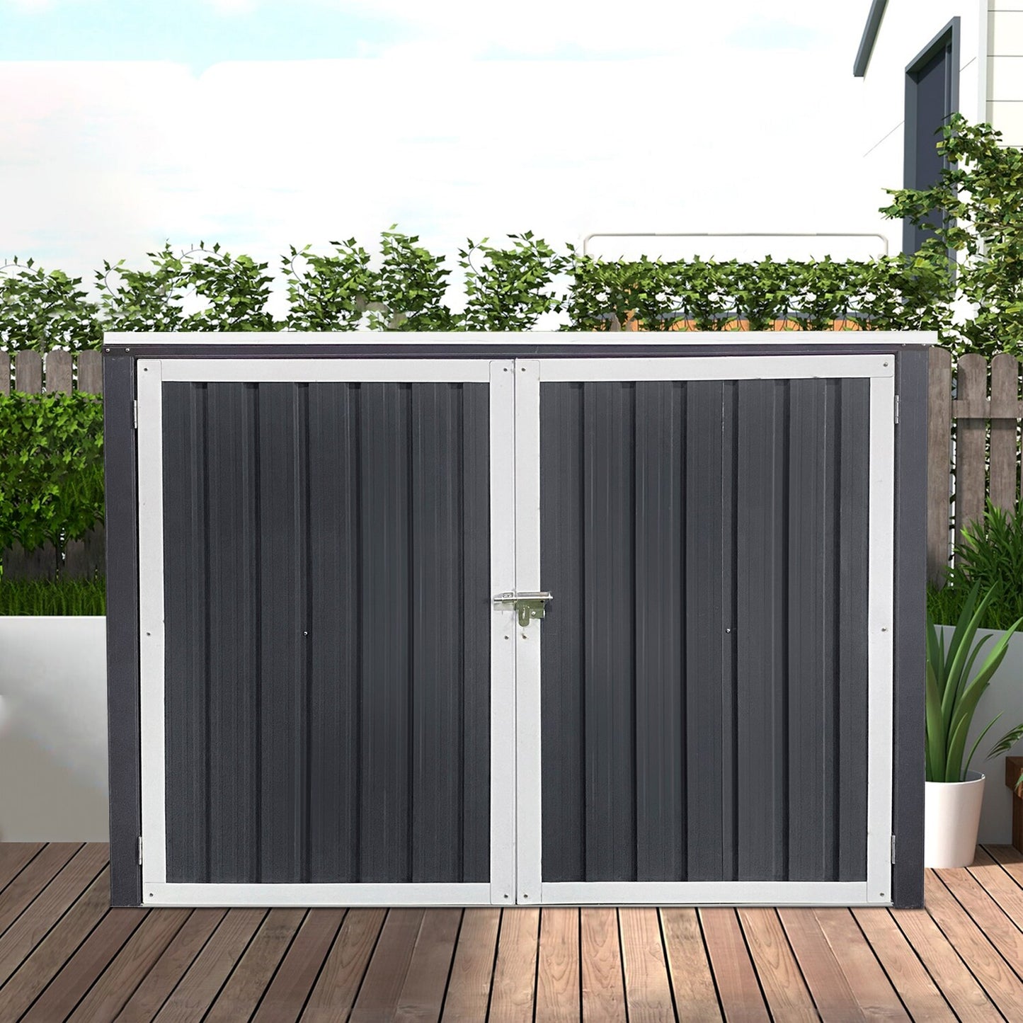 Maincraft 6-ft x 4-ft Galvanized steel Metal Storage Shed