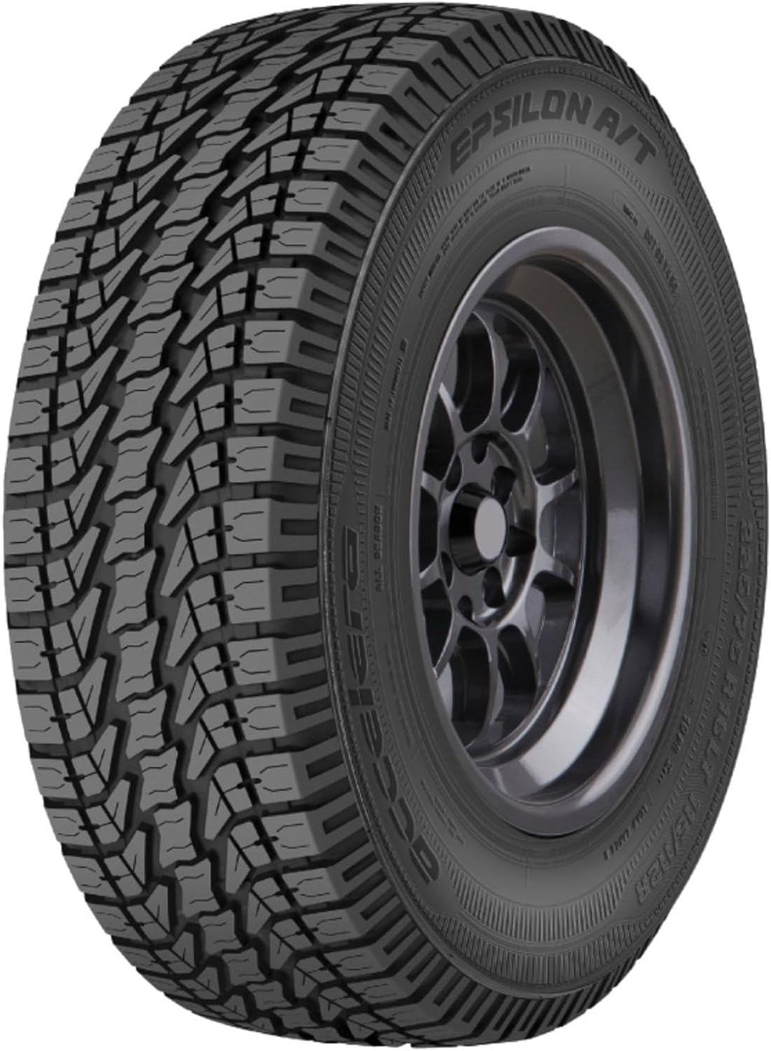 Accelera Epsilon AT A/T All-Terrain Off-Road Light Truck Radial Tire-LT225/75R16 225/75/16 225/75-16 115/112R Load Range E LRE 10-Ply BSW Black Side Wall