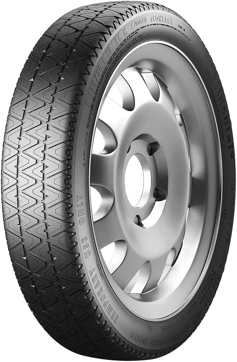 Continental sContact T125/70R16 96M Temp Spare Tire