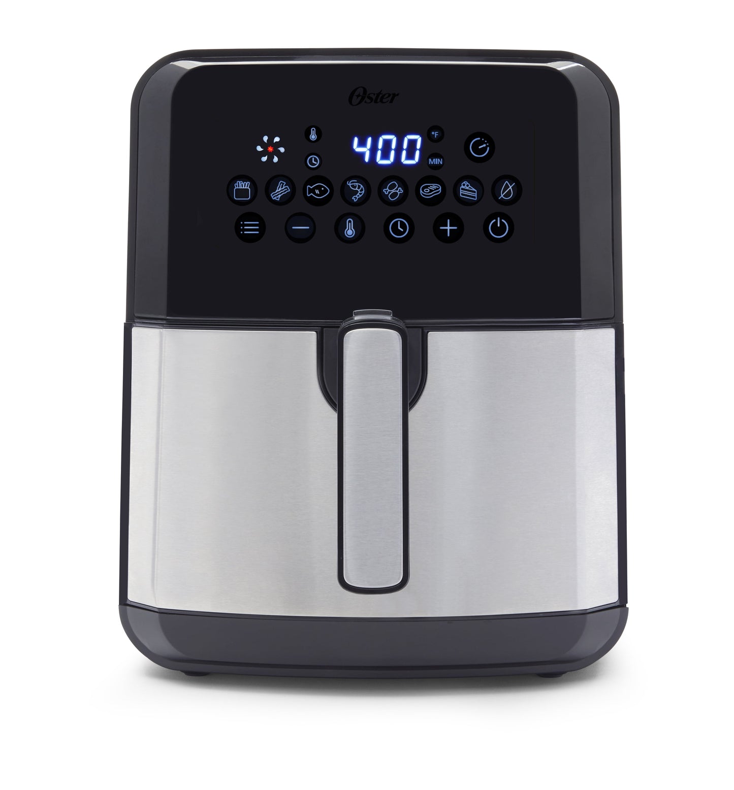 Open Box Oster DiamondForce CKSTAFLC-DM - Hot air fryer - 5 qt - 1200 W - stainless steel/black