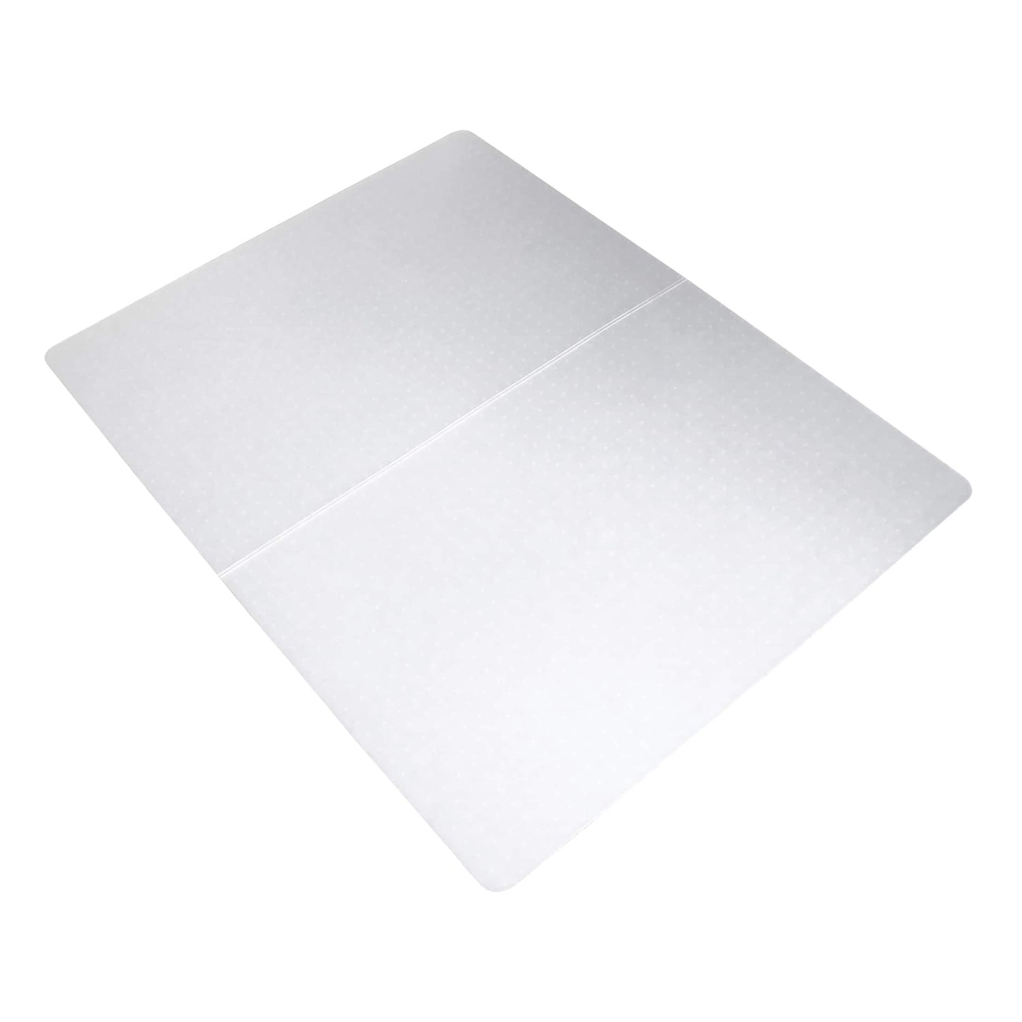 Floortex - Polypropylene Rectangular Chair Mat for Carpets - 46" x 57" Rectangular with Fold - Translucent