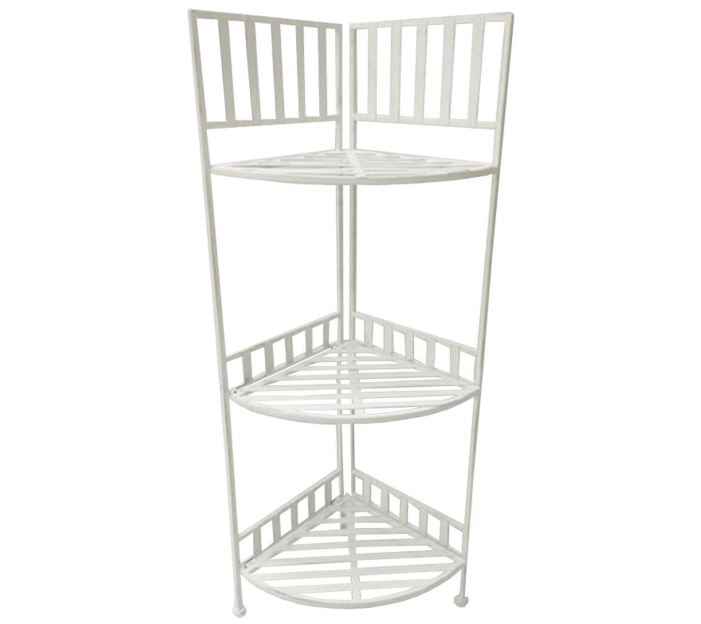 Iron Three-Tier Corner Shelf by Santa's Workshop