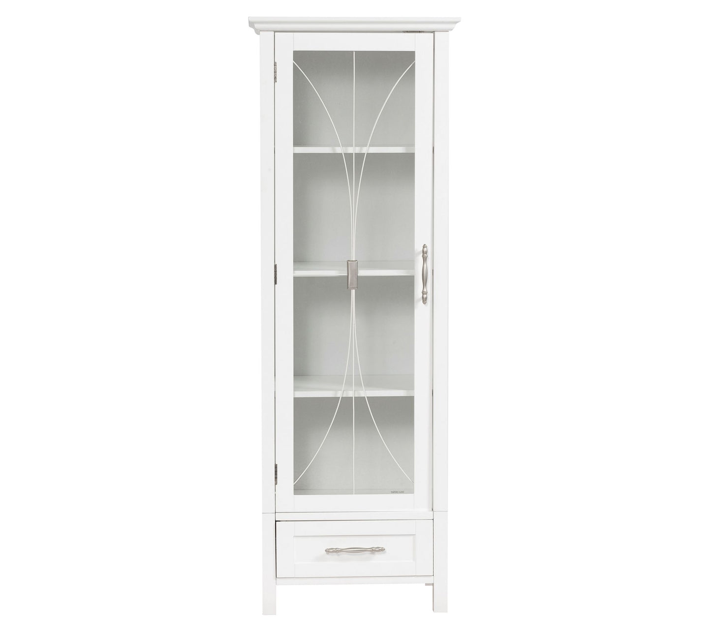 Teamson Home Wooden Linen Cabinet withDrawer, White