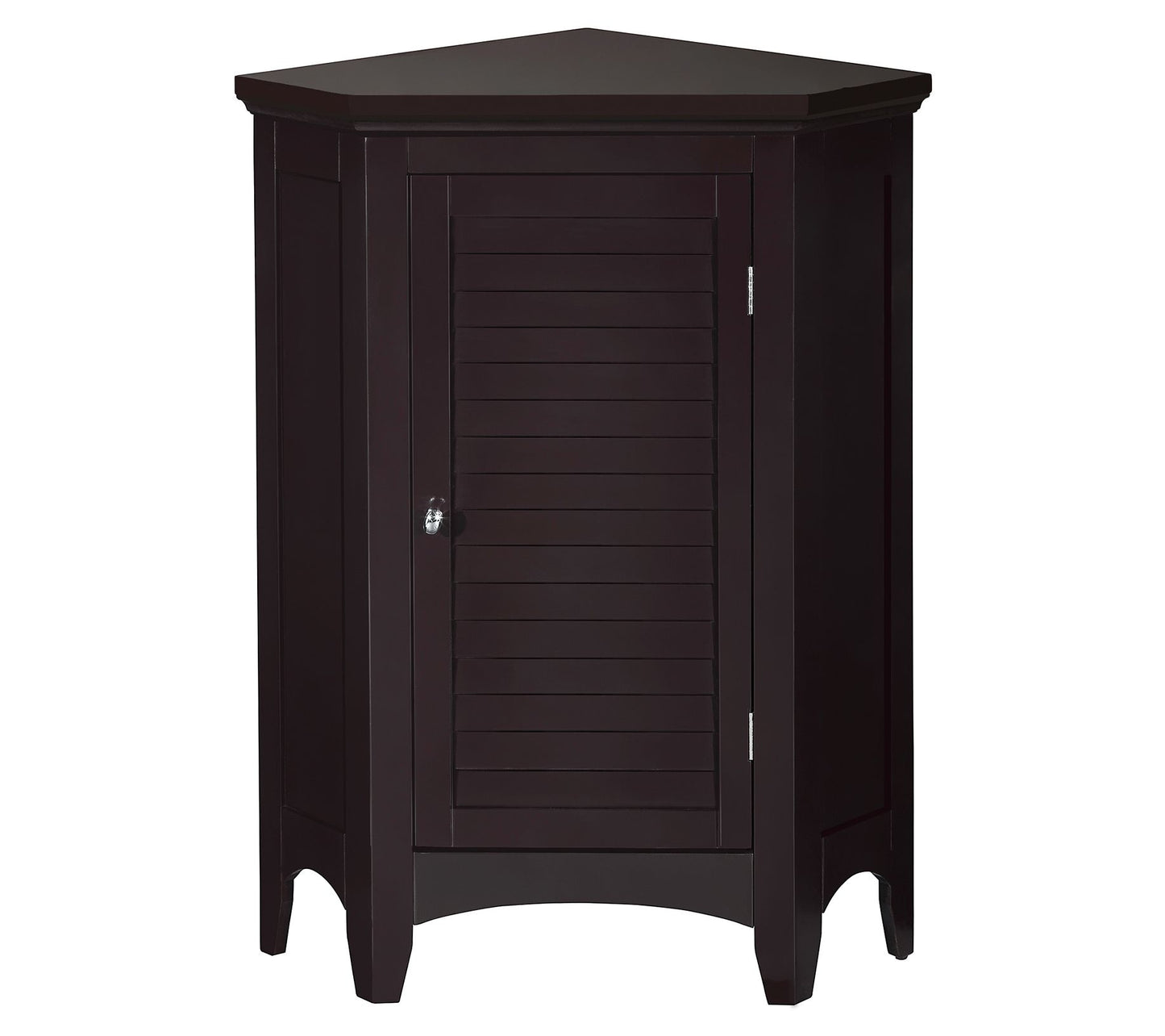 Teamson Home 1 Door Wood Corner FloorCabinet, Dark