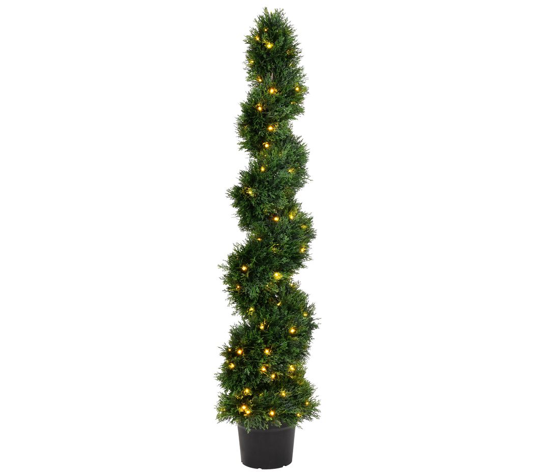 Vickerman LED 5' Cedar Spiral Topiary 130WW lights
