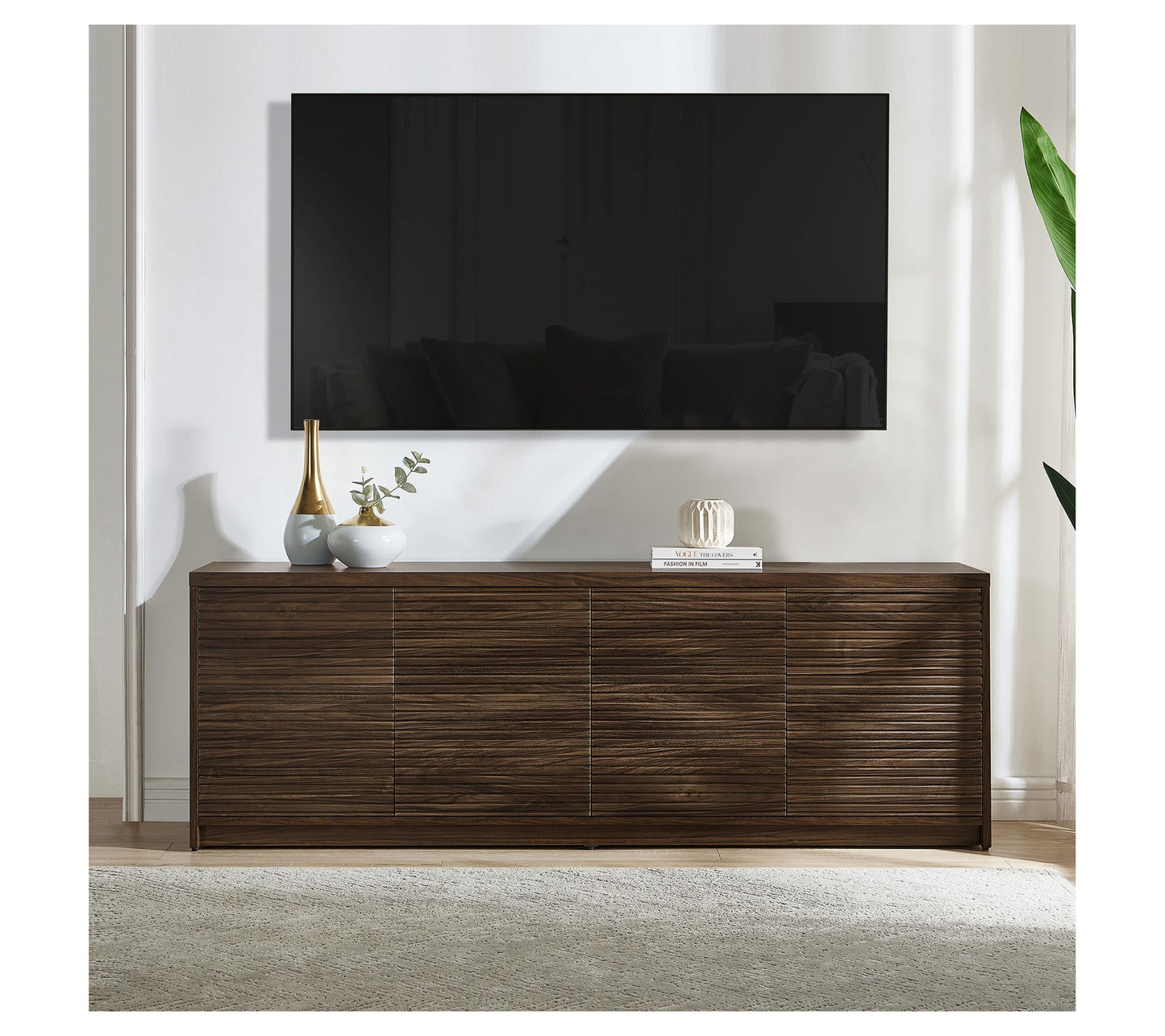 Hudson&Canal Desmond Rectangular TV Stand for TV's up to 78"