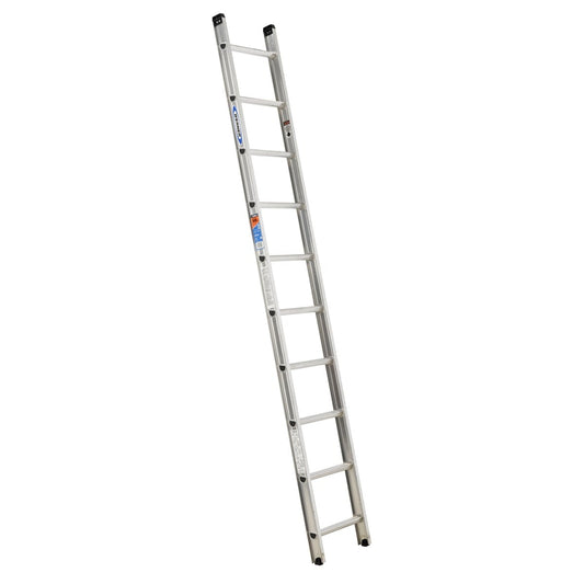 Werner D1500-1 10-ft Aluminum Type 1a- 300-lb Load Capacity Straight Ladder D1510-1