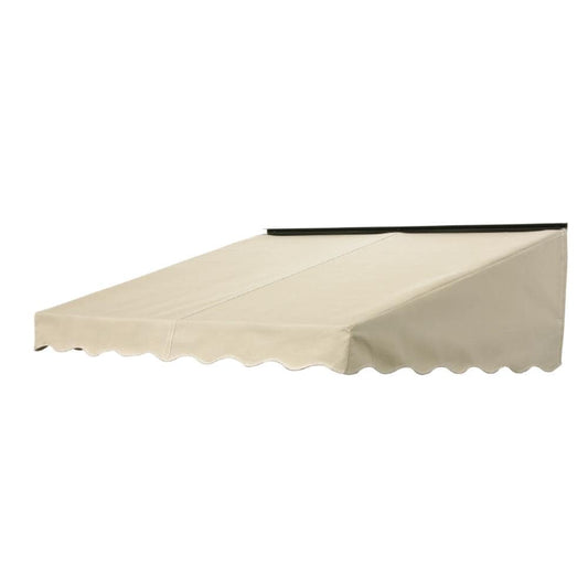 NuImage Awnings 2700 72-in Wide x 41-in Projection x 17-in Height Fabric Linen (4633) Solid Fixed Door Awning