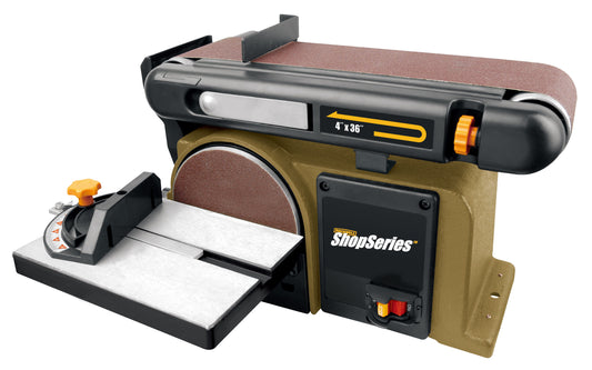 Shop Series by Rockwell 4-in x 36-in Belt 4.3-Amp Benchtop Sander RK7866