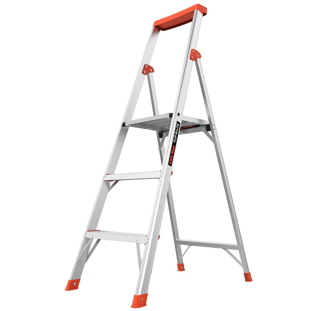 Little Giant Ladders Flip-N-Lite M5 5-ft Aluminum Type 1a- 300-lb Load Capacity Platform Step Ladder 15273-001