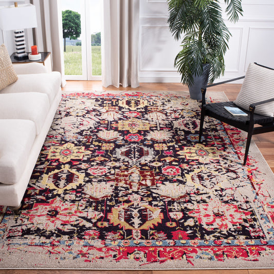 Safavieh Monaco Babette 11 x 15 (ft) Loomed Multi/Beige Rectangular Indoor Distressed/Overdyed Vintage Area rug