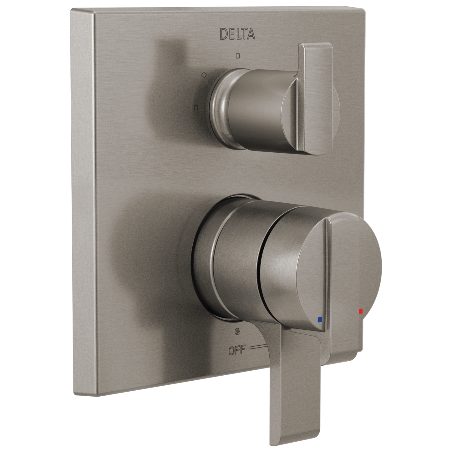 Delta Ara Stainless Steel 2.75-in Universal Bathtub/Shower Shower mixer 0.5-in -ID