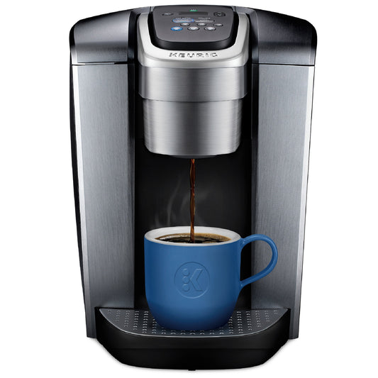 Open Box Keurig K-Elite Single-Serve K-Cup Pod Coffee Maker, Brushed Silver