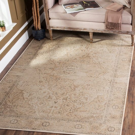 Safavieh Vintage Tabbas 9 x 12 (ft) Loomed Stone Rectangular Indoor Distressed/Overdyed Vintage Area rug