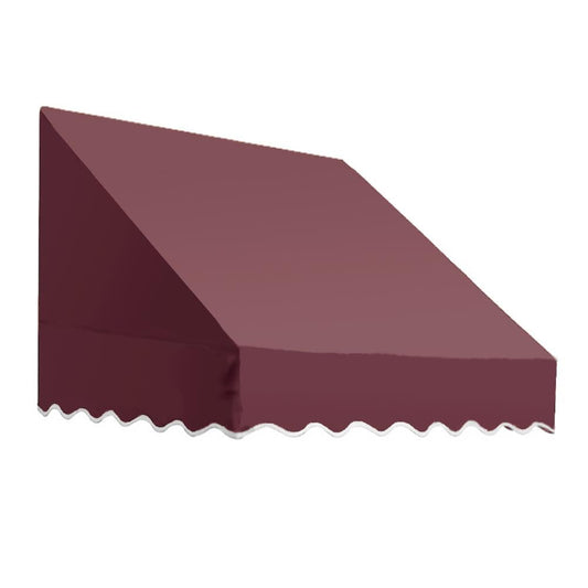 Awntech San Francisco 76.5-in Wide x 24-in Projection x 31-in Height Fabric Burgundy Solid Fixed Window/Door Awning