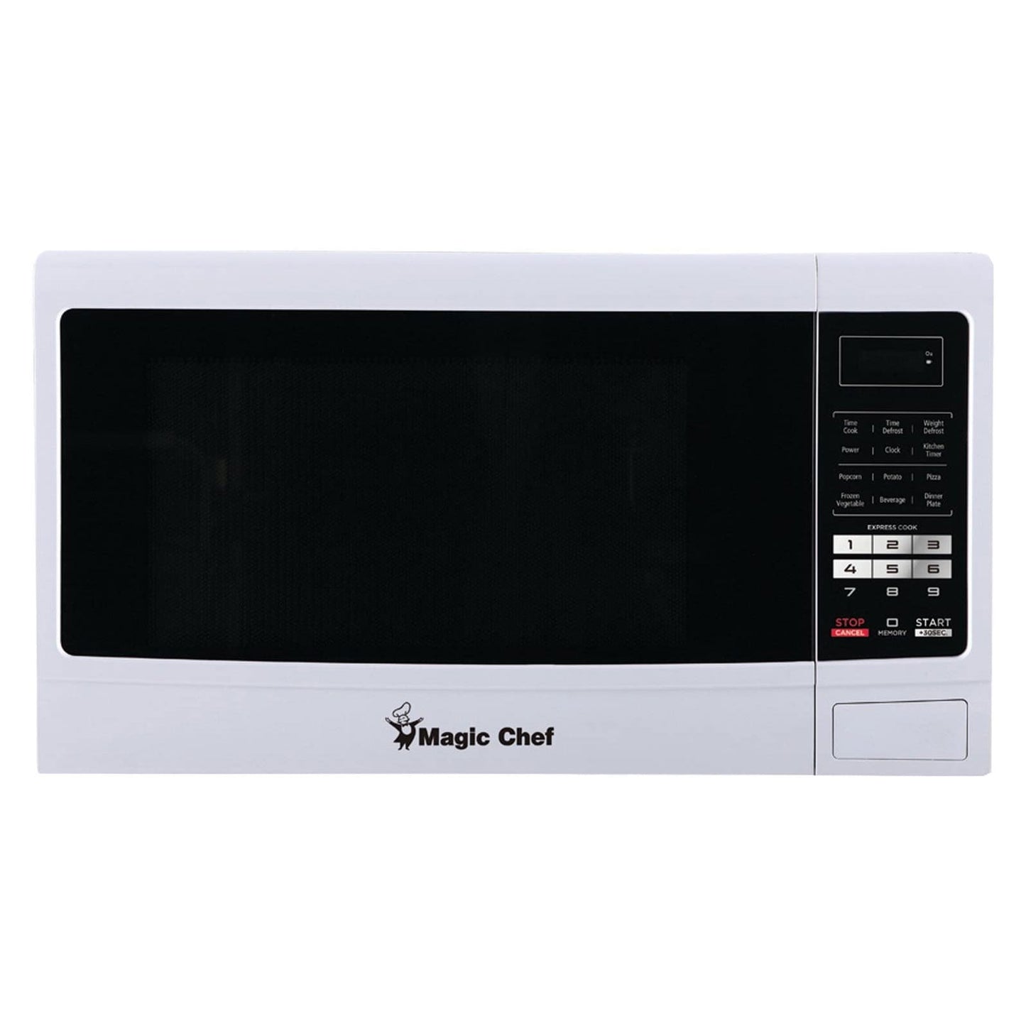 Open Box Magic Chef 1100 Watt 1.6 Cubic Feet Digital Countertop Microwave