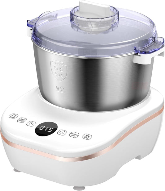 YRWTO 7.3 QT Electric Dough Maker with Fermentation, Stand Mixer for Bread & Pizza,White