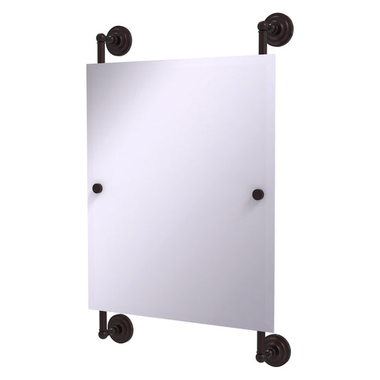 Allied Brass Que New 21-in x 33-in Beveled Frameless Rectangle Bathroom Vanity Mirror ( Antique Bronze )