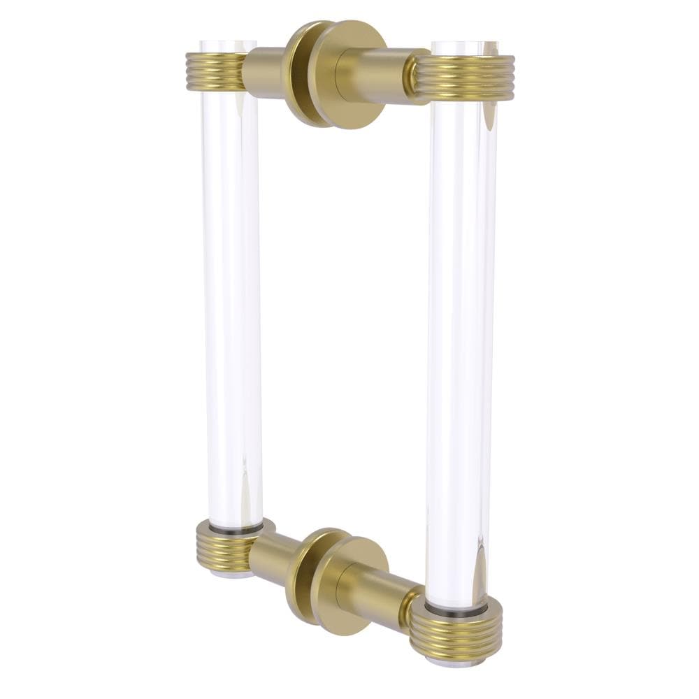 Allied Brass Satin Brass 8-in Hinged Shower Door Handle CV-406G-8BB-SBR