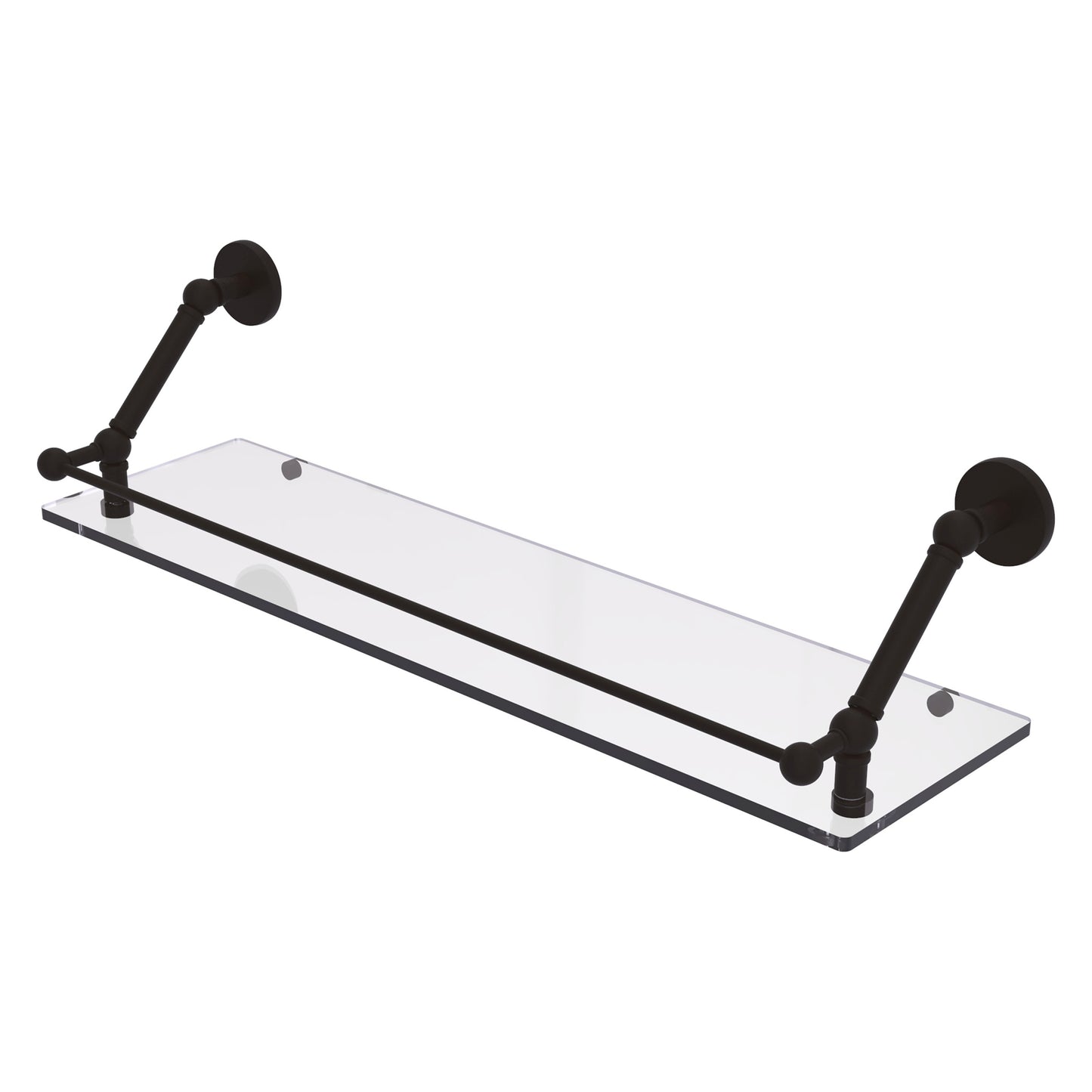 Allied Brass Prestige Skyline Oil-Rubbed Bronze 1-Tier Wall Mount Bathroom Shelf (30-in x 8-in)